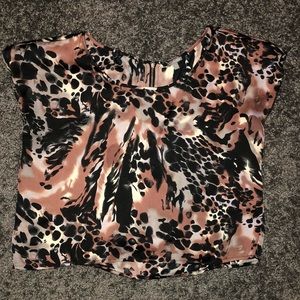 Silky Animal print top